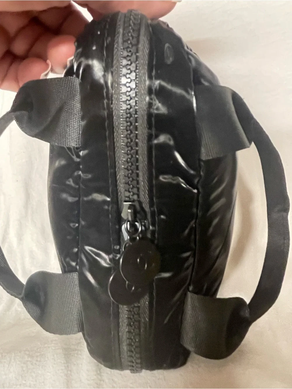NWT CHANEL Black Logo Mini Makeup Cosmetics Tote Bag
